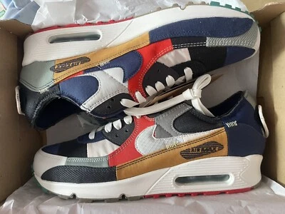 Nike Air Max 90 QS Legacy Navy/Light Bone-Red DJ4878-400 taille 10,5 us 44,5 DS - Photo 1/4