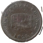 UC-10 Upper Canada Cask Token 1821 ICCS VF20 Corrosion Commercial Change #24478
