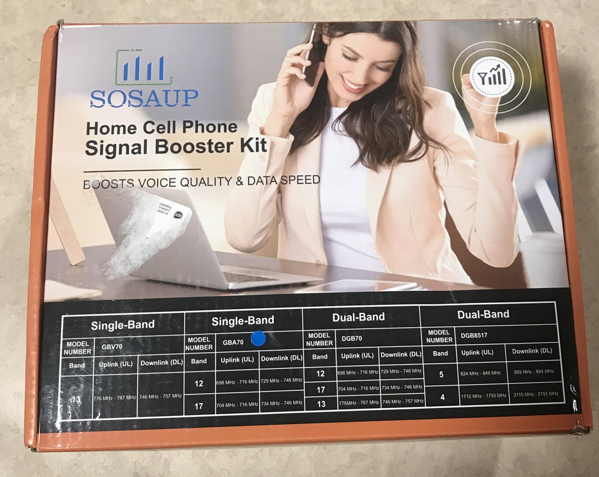 Sosaup Home Cell Phone Signal Booster Kit ATT Single Band 13