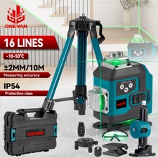New 4D 16 Lines Laser Level 360° Green Auto Self Leveling Rotary Cross Measure