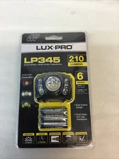 LuxPro  LP345 LED Headlamp, 210 Lumens, Up To 26 Hours Run Time, 6 Modes NEW