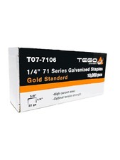 TEGO 1/4 Galvanized Staples 6 mm 10,000 pcs
