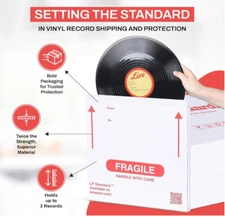 Vinyl Record LP Shipping Mailer Box, 13 " Record Mailer, Album Box THE BEST