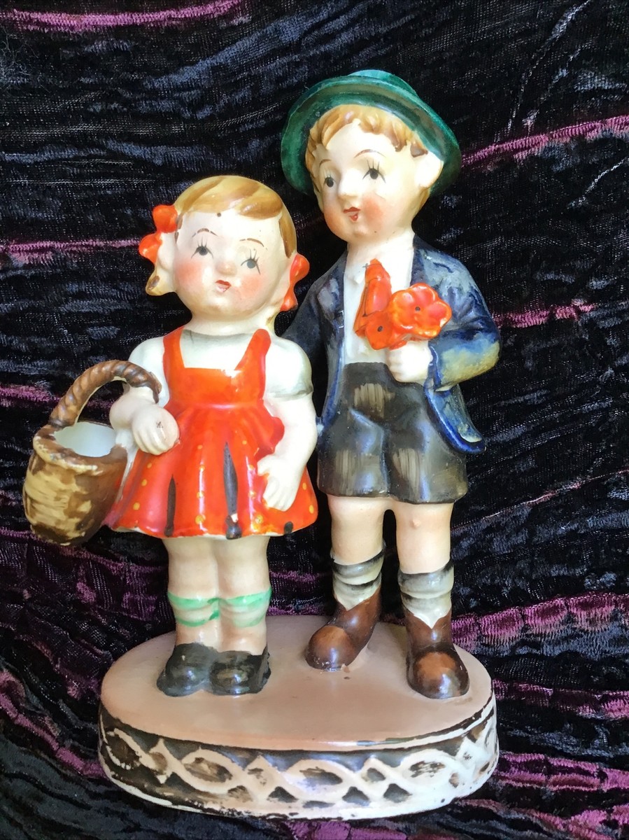 Vintage Made in Occupied Japan 1940's Hummel Like Boy And Girl