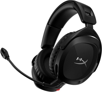 Versatile Cloud Stinger 2 Wireless Headset for Gaming & Remote Work - Black/Red