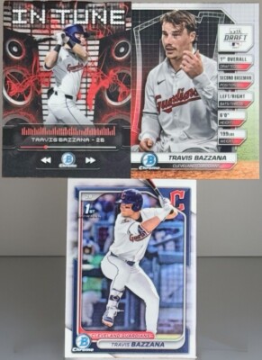2024 Bowman Chrome Draft Travis Bazzana 1st Chrome + Draft + In Tune  Guardians