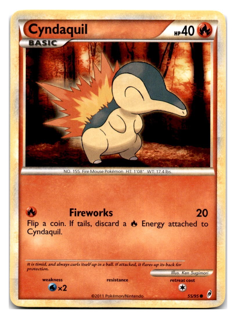 Cyndaquil 55/95 - Call of Legends - Common - Pokemon Card TCG - LP