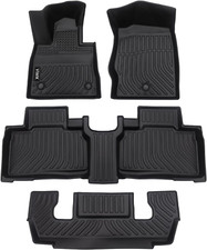 Custom All-Weather Floor Mats for 2020-2024 Explorer 6 Seats - Full Set TPE Blac