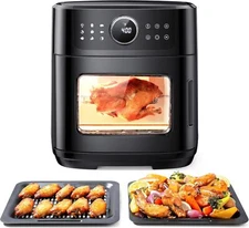 Toaster Oven Air Fryer Combo,Family 13QT Air Fryer Oven w/Rotisserie &Dehydrator