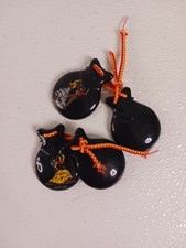 Vintage Collectible 2 Pair Wooden Castanets Flamenco Dancers Bullfighter 2  