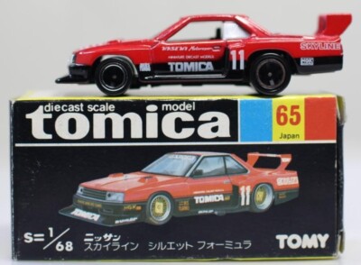 トミイ　ミニカー　NO65  1/68  スカイラインシルエット　フォーミュラ Tomica Black Box 65 Nissan Skyline Silhouette Formula | eBay