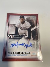 2021 Topps Series 2 ORLANDO CEPEDA #70YA-OC 70 Years of Baseball Auto /25 🔥1/25