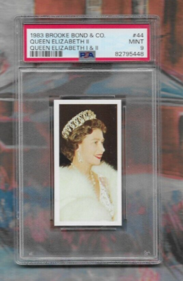 1983 Brooke Bond & Co. Queen Elizabeth II Queen Elizabeth I II PSA