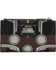 Loungefly X Marvel Thor Love & Thunder Flap Wallet Bi Fold Zip Coin Glow NEW NWT