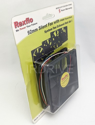 NEU 2x Kugellager 92mm 3/4Pin 12V PC Gehäuselüfter + UV-empfindlicher Filter - Bild 15 von 19