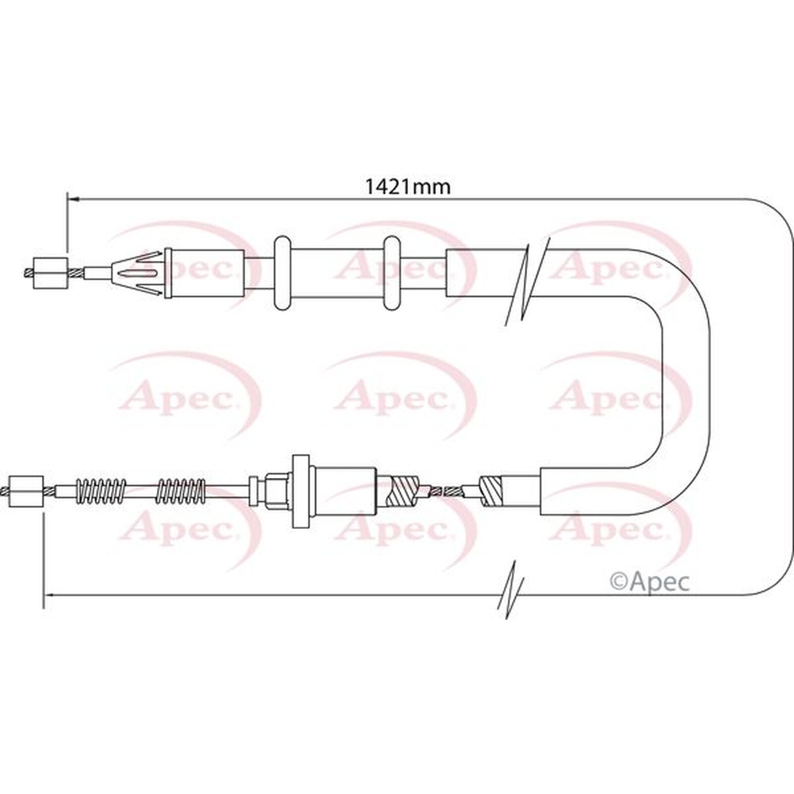Apec Brake Cable CAB1372 Fits Renault - Engineered for Performance and Long Life