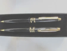 BillBlass by cross- ball point/bk & Pencil 0.9mm set - Black and Gold- NEW