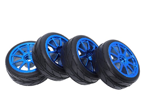 1/10 Onroad RC Rad Gummireifen für Kyosho Fazer Redcat Beleuchtung Lrp Blast Tc - Bild 6 von 6