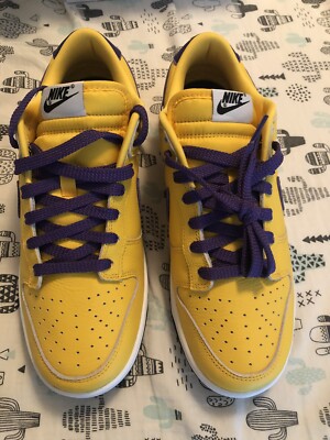Nike Dunk Low Customized Los Angeles Lakers Shoes Size 10 Dunk Low  main image 3