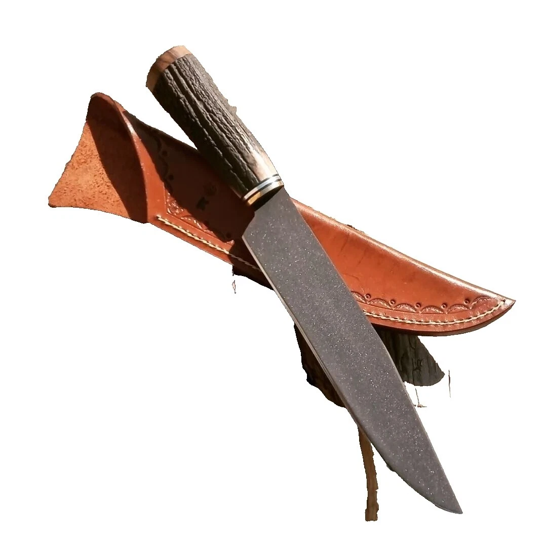 Horn Handle Plain Collectible Vintage Bowies Fixed Blade Knives