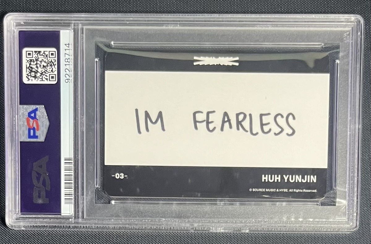 PSA 9 Huh Yunjin #03 LE SSERAFIM Fearless Japan 2023 K-pop