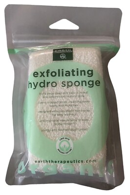 Earth Therapeutics Exfoliating Hydro Sponge Rectangular 1 Sponge Organic