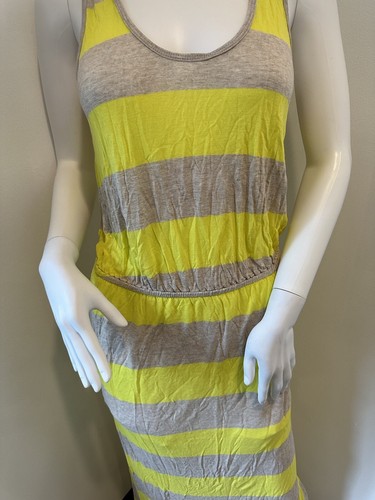 Joie Women's Yellow Dress Yellow Striped Maxi Dress Size Small - Picture 4 of 13