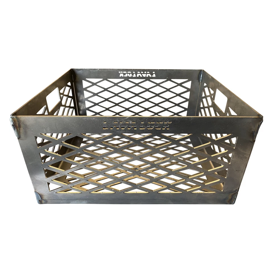 LavaLock® Outdoor Gourmet Triton 12 x 10 x 6 Charcoal basket wood coal box Laser - Image 2 of 4