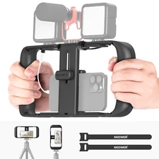 NEEWER Smartphone Video Rig Phone Video Film Maker Stabilizer Grip Vlogging Cage