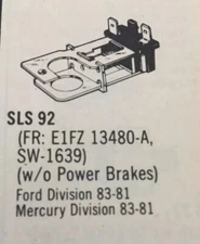 Brake Light Switch-Stoplight Switch Guaranteed Parts SLS92