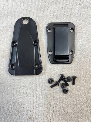 ESEE Izula Sheath With Pocket Clip - Black Molded Plastic Construction