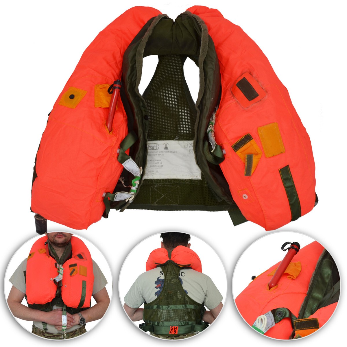 Vest RAF Waistcoat Beaufort Preserver Aircrew MK25 Lifejacket