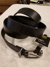 Frye 32 mm Flat Panel Black Women's Belt Sz Large NWT 98
