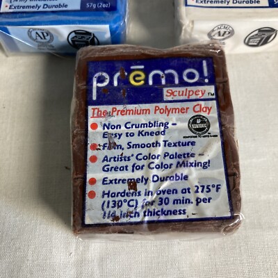 Premo! Sculpey Noir - Lot De 2 Blocs Argile Polymère à Cuire - Idéal Figurine Et Création Détails Fins