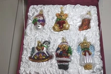 Merck Family Old World Christmas Baby's First Christmas 6pc Ornament Set 14012