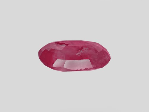 Rubino Birmania Certificato GRS 4,07 Cts Naturale Non Trattato Velluto Rosa Rosso Ovale - Foto 5 di 5
