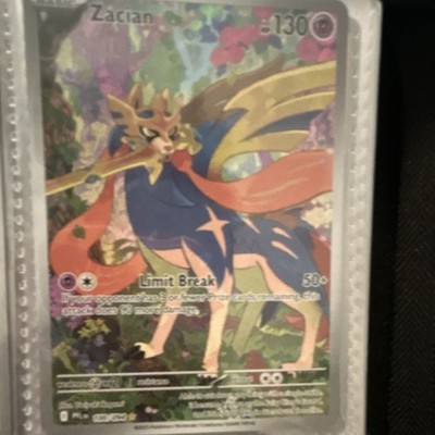 Pokemon TCG Zacian Crown Zenith Rare Full Art Holo 130 HP ENG 100/159