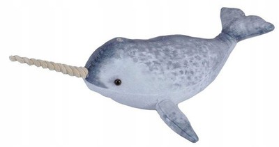 Wild Republic Narwhal Stofftier Plschtier Kinder Geschenk Living Ocean Grau
