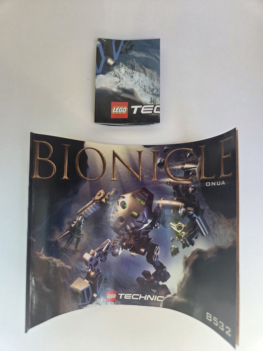LEGO Bionicle 8532 Onua Toa Mata 2001 Complete w/ Canister Manual