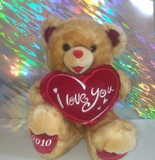 18  Dan Dee I Love You Teddy Bear 2010 Collectors Choice Brown Plush Stuffed