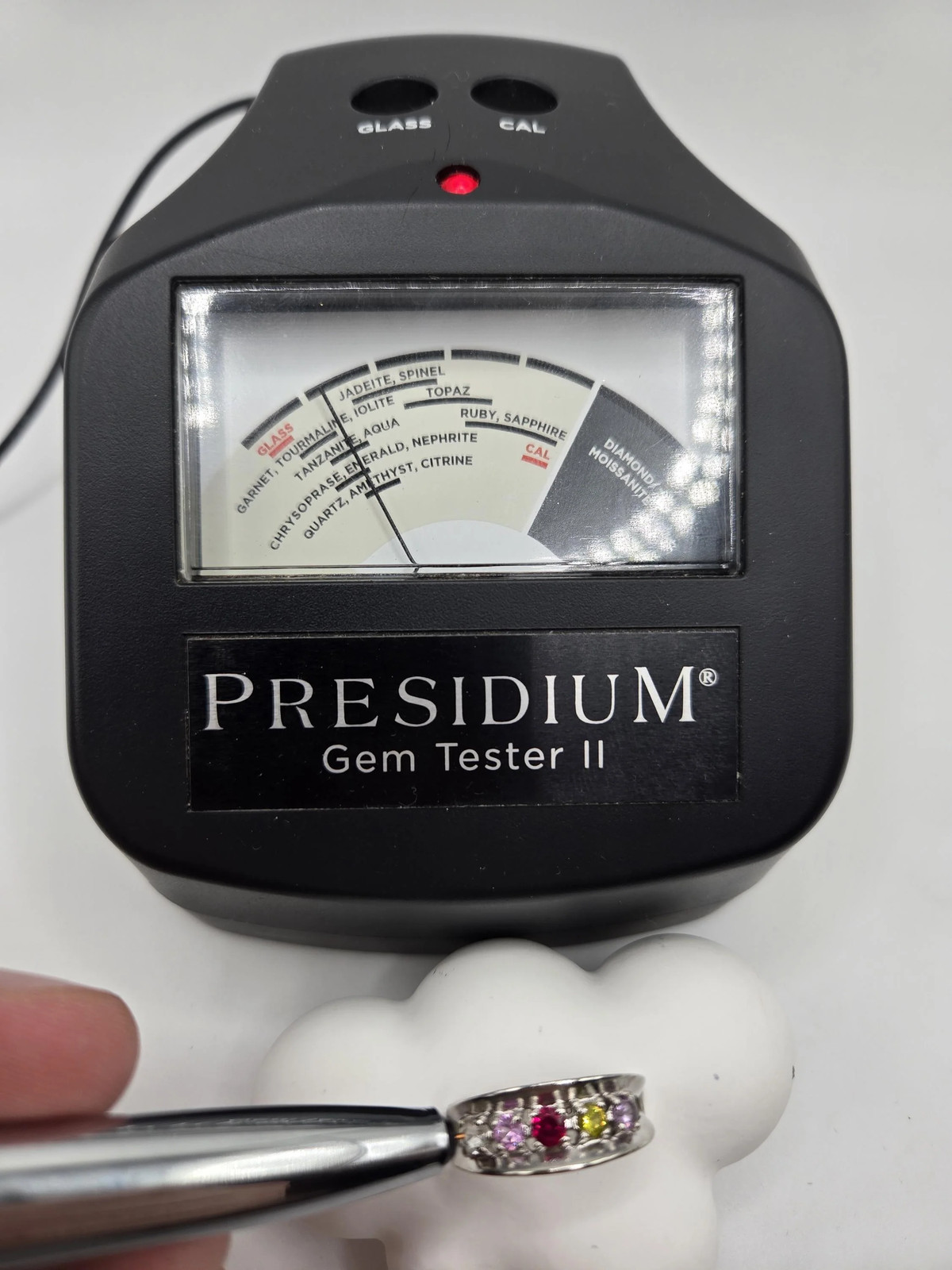 Tiara Solid 10K Gold Ring with Ruby, Sapphire, Pe… - image 11