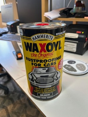 Hammerite Waxoyl Schwarz Druckdose 2,5L Rostschutz für Autos x 10 DOSEN !!!
