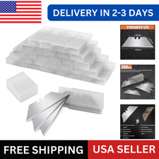 100 Pcs Utility Knife Blades, Razor Blades, SK5 High Carbon Steel Box Cutter US