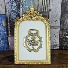 Vintage Horse Brass Scottish Thistle Equstrian Bridle Medallion British Collect 