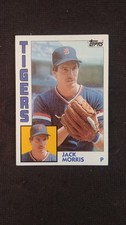 1984 Topps baseball card # 195 Jack Morris  ( VG to EX )