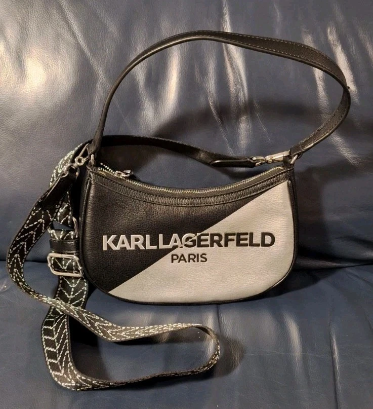 Karl Lagerfeld Paris Simone Demi Shoulder Bag in Black- Like NEW CONDITION  - image 4 of 4