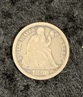 Photo of a 1890-P Seated Liberty Dime from an eBay listing that sold on Jul 20, 2026