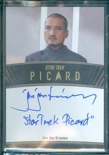 Picard Season 2 & 3  Jon Jon Briones   Inscription  Autograph Card