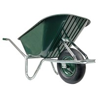 Schubkarre Garten Verzinkt Kunststoffwanne Stabil Luftrad 100L 250Kg 35Mm Rahmen