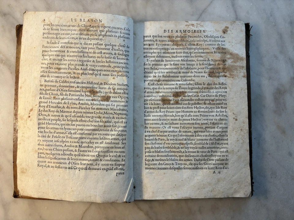 Jérôme de Bara Le blason des armoiries 1579 Héraldique Nobiliaire Livre Rare - Photo 4/4